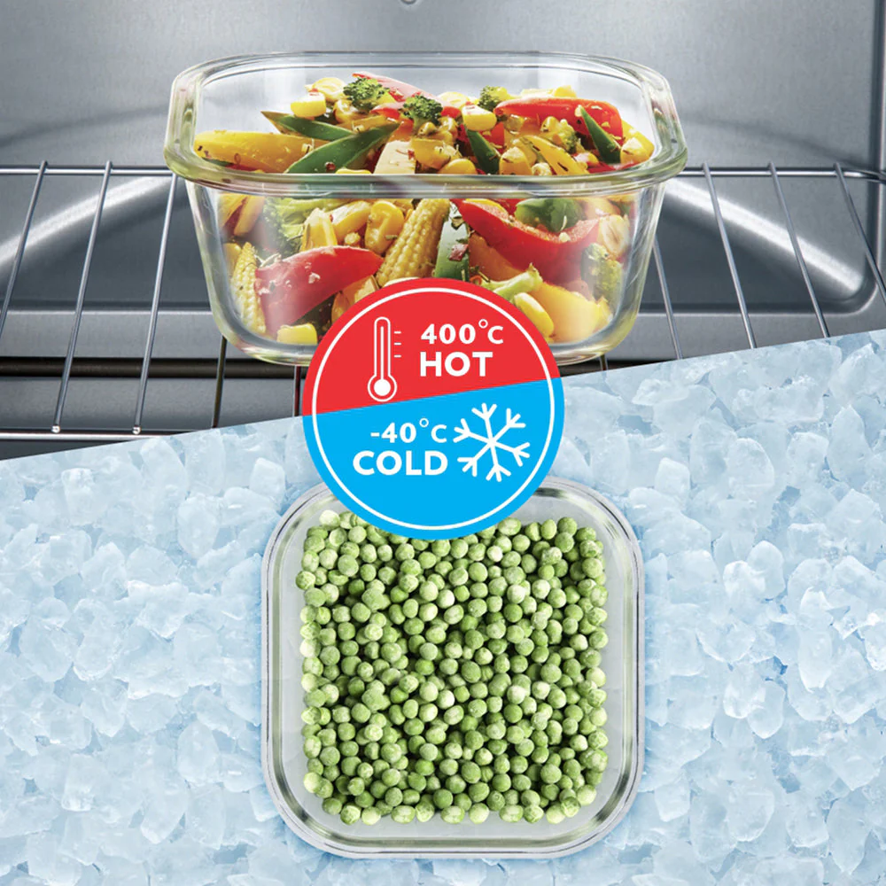 Ace Green Glass Square Lunch Box - Image 5