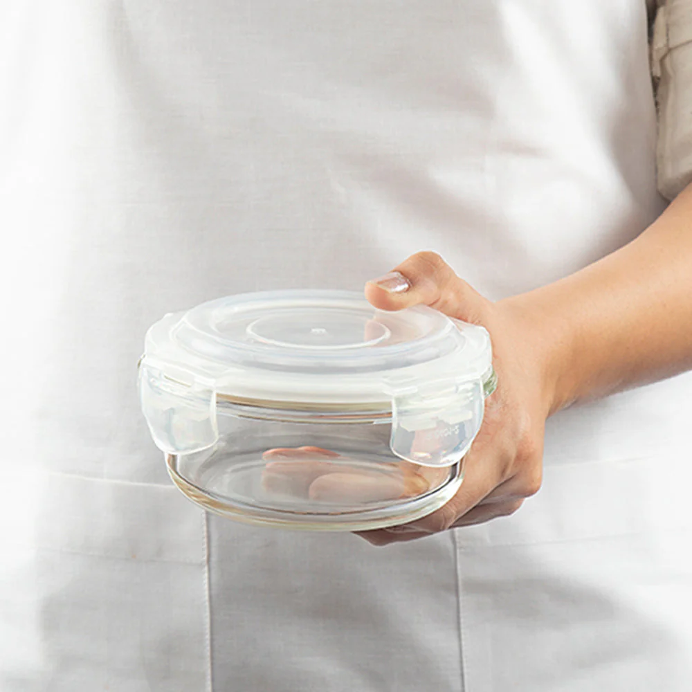 Ace Green Round Glass Lunch Box - Image 4