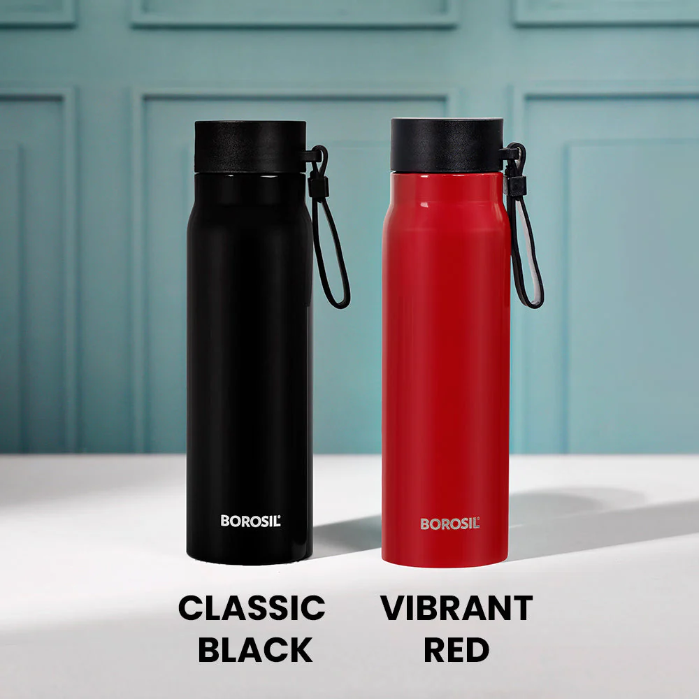 Personalised Bliss Stainless Steel Double Wall Bottle, Red - Image 10