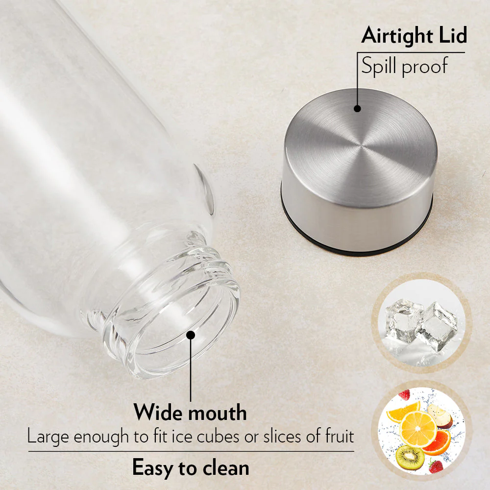Personalised Crysto Clear Glass Bottle - Image 5