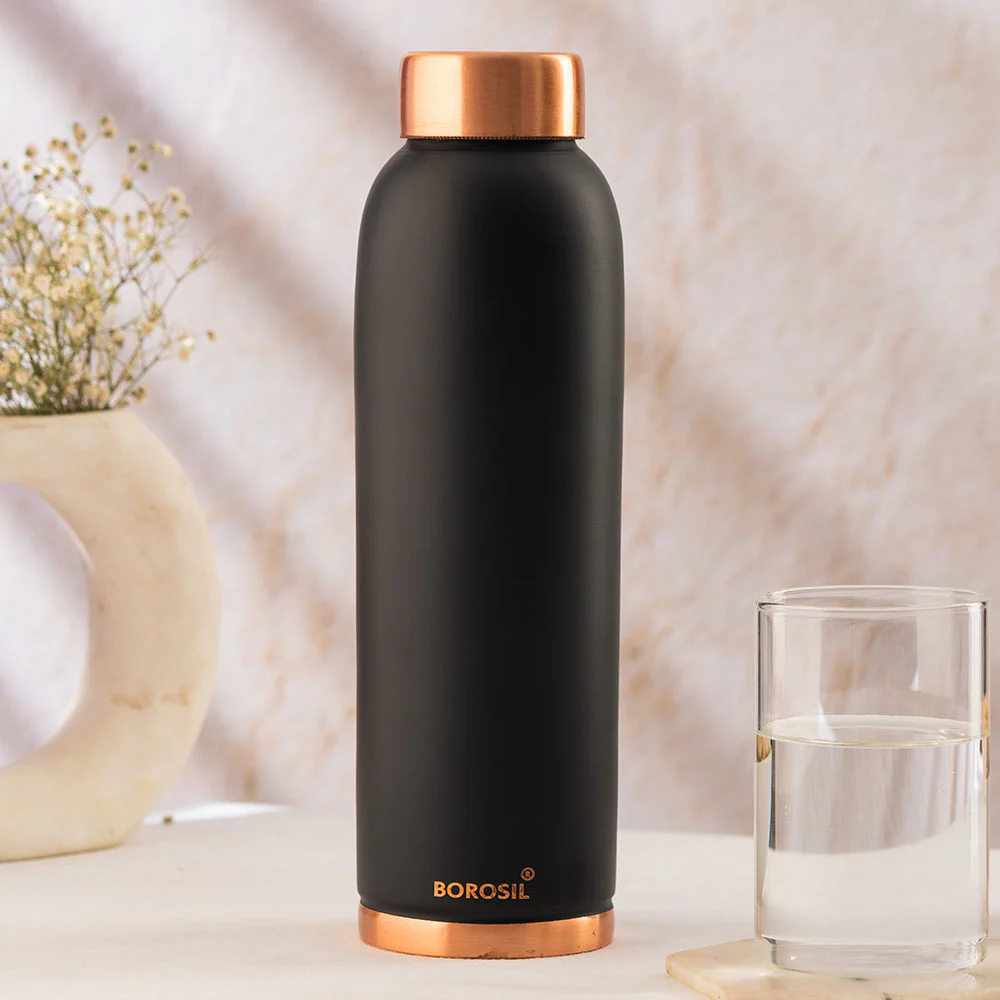 Personalised Eco Copper Bottle, Black - Image 11